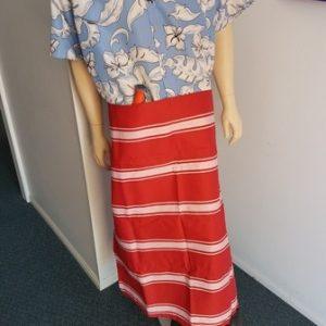Red/White Waist Apron (cotton)