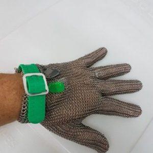 5 Finger Mesh Glove (green) xs