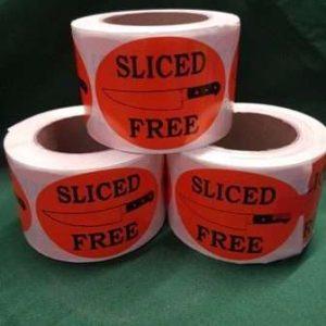 Sliced Free Orange label