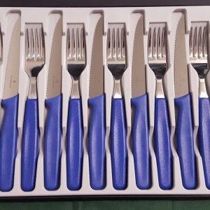 12 Piece Pointed Tip Knife/Fork Set