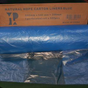 Carton Liners On Roll (Blue) 640mm X 640mm + 390mm
