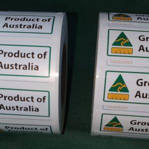 P.O.A Label / Grown in Aust.
