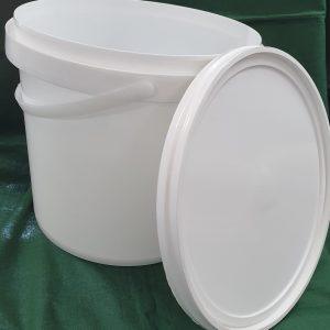 5Lt White Bucket & Lid
