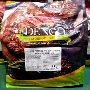 GF* Beef Pepper & Worcestershire Flavoured Burger Mix 4kg
