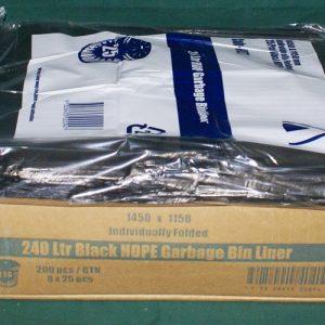 240lt Wheelie Bin Liners